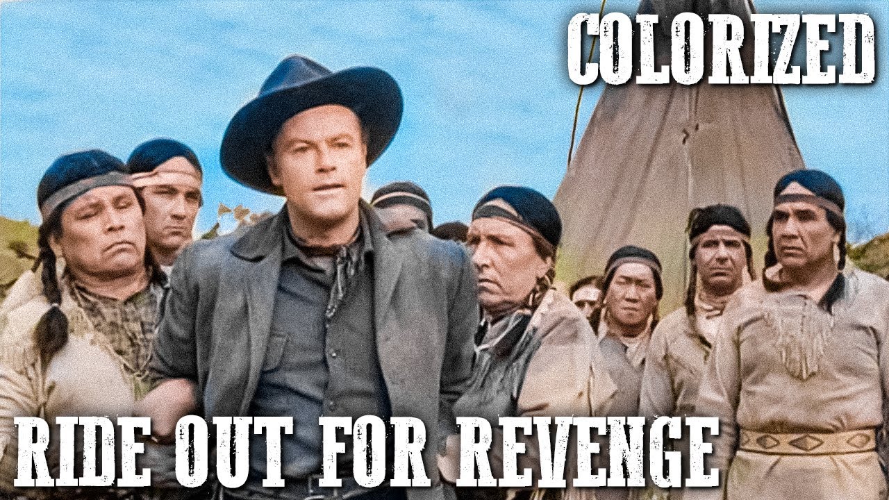 Ride Out for Revenge | COLORIZED | Rory Calhoun | Western Movie in Full Length